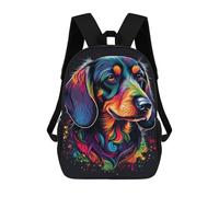 sinyumoney Sacs À Dos Pour Enfants, Sacs D'école, Cartables, Sacs De Voyage, Sacs À Livres, Imprimés En 3D Colorful Abstract Dog Art Sac À Dos Pour Enfants, Garçons Et Filles 17inch