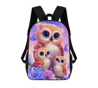 sinyumoney Sacs À Dos Pour Enfants, Sacs D'école, Cartables, Sacs De Voyage, Sacs À Livres, Imprimés En 3D Cute Owl Family Art Print Sac À Dos Pour Enfants, Garçons Et Filles 17inch