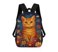 sinyumoney Sacs À Dos Pour Enfants, Sacs D'école, Cartables, Sacs De Voyage, Sacs À Livres, Imprimés En 3D Glowing Night Garden Cat-1 Sac À Dos Pour Enfants, Garçons Et Filles 17inch