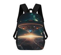 sinyumoney Sacs À Dos Pour Enfants, Sacs D'école, Cartables, Sacs De Voyage, Sacs À Livres, Imprimés En 3D Alien Spaceship Over Earth Sac À Dos Pour Enfants, Garçons Et Filles 17inch