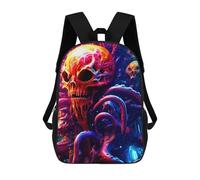 sinyumoney Sacs À Dos Pour Enfants, Sacs D'école, Cartables, Sacs De Voyage, Sacs À Livres, Imprimés En 3D Skulls And Tentacles Sac À Dos Pour Enfants, Garçons Et Filles 17inch