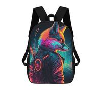 sinyumoney Sacs À Dos Pour Enfants, Sacs D'école, Cartables, Sacs De Voyage, Sacs À Livres, Imprimés En 3D Cyberfox Neon Artwork Sac À Dos Pour Enfants, Garçons Et Filles 17inch