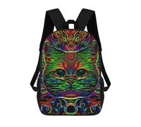 sinyumoney Sacs À Dos Pour Enfants, Sacs D'école, Cartables, Sacs De Voyage, Sacs À Livres, Imprimés En 3D Cat Portrait-4 Sac À Dos Pour Enfants, Garçons Et Filles 17inch