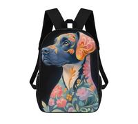 sinyumoney Sacs À Dos Pour Enfants, Sacs D'école, Cartables, Sacs De Voyage, Sacs À Livres, Imprimés En 3D Floral Dog Boxe Portrait Animal Sac À Dos Pour Enfants, Garçons Et Filles 17inch