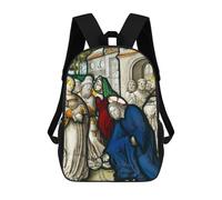 sinyumoney Sacs À Dos Pour Enfants, Sacs D'école, Cartables, Sacs De Voyage, Sacs À Livres, Imprimés En 3D Christ And The Woman Sac À Dos Pour Enfants, Garçons Et Filles 17inch