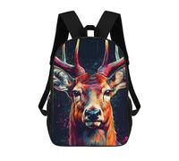 sinyumoney Sacs À Dos Pour Enfants, Sacs D'école, Cartables, Sacs De Voyage, Sacs À Livres, Imprimés En 3D Colorful Deer Portrait Sac À Dos Pour Enfants, Garçons Et Filles 17inch