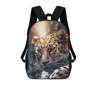 sinyumoney Sacs À Dos Pour Enfants, Sacs D'école, Cartables, Sacs De Voyage, Sacs À Livres, Imprimés En 3D Leopard Portrait with Sparkles Sac À Dos Pour Enfants, Garçons Et Filles 17inch