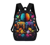 sinyumoney Sacs À Dos Pour Enfants, Sacs D'école, Cartables, Sacs De Voyage, Sacs À Livres, Imprimés En 3D Colorful Gaming Controllers Artwork Sac À Dos Pour Enfants, Garçons Et Filles 17inch