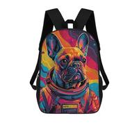 sinyumoney Sacs À Dos Pour Enfants, Sacs D'école, Cartables, Sacs De Voyage, Sacs À Livres, Imprimés En 3D Astronaut French Bulldog Sac À Dos Pour Enfants, Garçons Et Filles 17inch