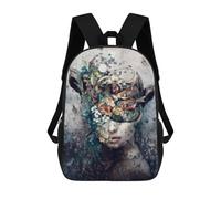 sinyumoney Sacs À Dos Pour Enfants, Sacs D'école, Cartables, Sacs De Voyage, Sacs À Livres, Imprimés En 3D Nature's Crown Floral Artwork Sac À Dos Pour Enfants, Garçons Et Filles 17inch