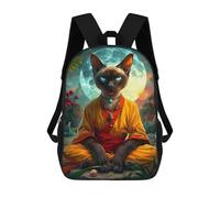 sinyumoney Sacs À Dos Pour Enfants, Sacs D'école, Cartables, Sacs De Voyage, Sacs À Livres, Imprimés En 3D Siamese Cat Mystic Sac À Dos Pour Enfants, Garçons Et Filles 17inch