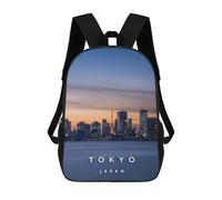 sinyumoney Sacs À Dos Pour Enfants, Sacs D'école, Cartables, Sacs De Voyage, Sacs À Livres, Imprimés En 3D Tokyo Skyline Sac À Dos Pour Enfants, Garçons Et Filles 17inch