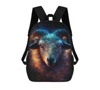 sinyumoney Sacs À Dos Pour Enfants, Sacs D'école, Cartables, Sacs De Voyage, Sacs À Livres, Imprimés En 3D Electric Ram with Glowing Horns Sac À Dos Pour Enfants, Garçons Et Filles 17inch