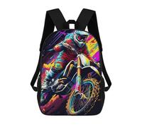 sinyumoney Sacs À Dos Pour Enfants, Sacs D'école, Cartables, Sacs De Voyage, Sacs À Livres, Imprimés En 3D Rider in Action Sac À Dos Pour Enfants, Garçons Et Filles 17inch