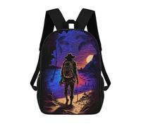 sinyumoney Sacs À Dos Pour Enfants, Sacs D'école, Cartables, Sacs De Voyage, Sacs À Livres, Imprimés En 3D Island Sunset Hiker -1 Sac À Dos Pour Enfants, Garçons Et Filles 17inch
