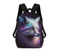 sinyumoney Sacs À Dos Pour Enfants, Sacs D'école, Cartables, Sacs De Voyage, Sacs À Livres, Imprimés En 3D Cosmic Fox Portrait Art Print Sac À Dos Pour Enfants, Garçons Et Filles 17inch