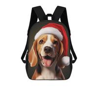 sinyumoney Sacs À Dos Pour Enfants, Sacs D'école, Cartables, Sacs De Voyage, Sacs À Livres, Imprimés En 3D Christmas Beagle Dog Sac À Dos Pour Enfants, Garçons Et Filles 17inch