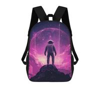 sinyumoney Sacs À Dos Pour Enfants, Sacs D'école, Cartables, Sacs De Voyage, Sacs À Livres, Imprimés En 3D Astronaut on Purple Planet Sac À Dos Pour Enfants, Garçons Et Filles 17inch