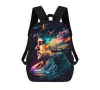 sinyumoney Sacs À Dos Pour Enfants, Sacs D'école, Cartables, Sacs De Voyage, Sacs À Livres, Imprimés En 3D Whispers of The Sea Sac À Dos Pour Enfants, Garçons Et Filles 17inch