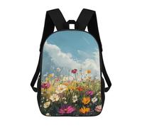 sinyumoney Sacs À Dos Pour Enfants, Sacs D'école, Cartables, Sacs De Voyage, Sacs À Livres, Imprimés En 3D Colorful Wildflower Field Sac À Dos Pour Enfants, Garçons Et Filles 17inch