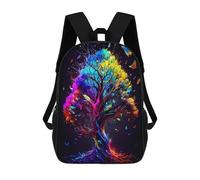 sinyumoney Sacs À Dos Pour Enfants, Sacs D'école, Cartables, Sacs De Voyage, Sacs À Livres, Imprimés En 3D Colorful Tree of Life Artwork -2 Sac À Dos Pour Enfants, Garçons Et Filles 17inch
