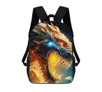 sinyumoney Sacs À Dos Pour Enfants, Sacs D'école, Cartables, Sacs De Voyage, Sacs À Livres, Imprimés En 3D Dragon's Fiery Roar -3 Sac À Dos Pour Enfants, Garçons Et Filles 17inch