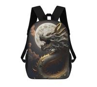 sinyumoney Sacs À Dos Pour Enfants, Sacs D'école, Cartables, Sacs De Voyage, Sacs À Livres, Imprimés En 3D Dragon Moonlit Serpent Sac À Dos Pour Enfants, Garçons Et Filles 17inch