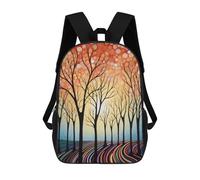 sinyumoney Sacs À Dos Pour Enfants, Sacs D'école, Cartables, Sacs De Voyage, Sacs À Livres, Imprimés En 3D Whimsical Forest Sunset Sac À Dos Pour Enfants, Garçons Et Filles 17inch