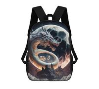 sinyumoney Sacs À Dos Pour Enfants, Sacs D'école, Cartables, Sacs De Voyage, Sacs À Livres, Imprimés En 3D Dragon Moonlit Majesty -6 Sac À Dos Pour Enfants, Garçons Et Filles 17inch