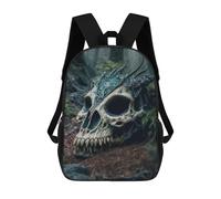 sinyumoney Sacs À Dos Pour Enfants Skull in The Forest Sac À Dos Scolaire, Cartable Pour Enfants, Sac De Voyage, Sac À Livres, Sac À Dos Imprimé En 3D Pour Garçons Et Filles 17inch