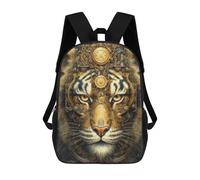 sinyumoney Sacs À Dos Pour Enfants Steampunk Tiger Portrait-4 Sac D'école Imprimé En 3D, Sac Tendance, Sac De Voyage Pour L'école Ou Les Voyages 17inch