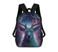 sinyumoney Sacs À Dos Pour Enfants Stylish Deer with Glasses Art Print Sac D'école Imprimé En 3D, Sac Tendance, Sac De Voyage Pour L'école Ou Les Voyages 17inch