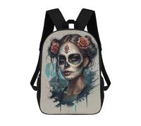 sinyumoney Sacs À Dos Pour Enfants Sugar Skull Woman Sac D'école Imprimé En 3D Pour Enfants, Sac À Dos De Voyage Tendance Pour Écoliers 17inch