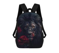 sinyumoney Sacs À Dos Pour Enfants The Black Lion Sac D'école Imprimé En 3D Pour Enfants, Sac À Dos De Voyage Tendance Pour Écoliers 17inch