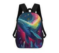 sinyumoney Sacs À Dos Pour Enfants The Sensitive Whale Sac D'école Imprimé En 3D Pour Enfants, Sac À Dos De Voyage Tendance Pour Écoliers 17inch