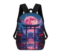 sinyumoney Sacs À Dos Pour Enfants Torii Gate Moonlit Sac D'école Imprimé En 3D, Sac Tendance, Sac De Voyage Pour L'école Ou Les Voyages 17inch