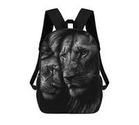sinyumoney Sacs À Dos Pour Enfants Two Cuddling Lions Sac D'école Sac À Dos Garçon Sac De Voyage Sac D'écolier Sac À Livres Et Fournitures Scolaires Sacs D'école 17inch