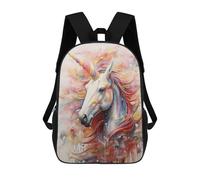 sinyumoney Sacs À Dos Pour Enfants Unicorn Walking in Paint Sac À Dos Scolaire, Cartable Pour Enfants, Sac De Voyage, Sac À Livres, Sac À Dos Imprimé En 3D Pour Garçons Et Filles 17inch