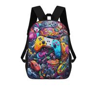 sinyumoney Sacs À Dos Pour Enfants Vibrant Gaming Controllers -9 Sac D'école Imprimé En 3D, Sac Tendance, Sac De Voyage Pour L'école Ou Les Voyages 17inch