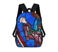 sinyumoney Sacs À Dos Pour Enfants Vision of Saint Germain Sac D'école Imprimé En 3D Pour Enfants, Sac À Dos De Voyage Tendance Pour Écoliers 17inch