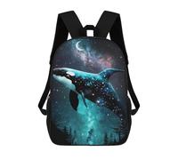 sinyumoney Sacs À Dos Pour Enfants Whale in Starry Sky Sac D'école Imprimé En 3D, Sac Tendance, Sac De Voyage Pour L'école Ou Les Voyages 17inch