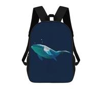 sinyumoney Sacs À Dos Pour Enfants Whale Sac D'école Imprimé En 3D Pour Enfants, Sac À Dos De Voyage Tendance Pour Écoliers 17inch