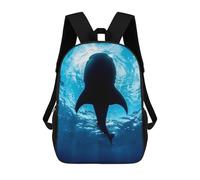 sinyumoney Sacs À Dos Pour Enfants Whale Shark Ocean Sac D'école Imprimé En 3D Pour Enfants, Sac À Dos De Voyage Tendance Pour Écoliers 17inch
