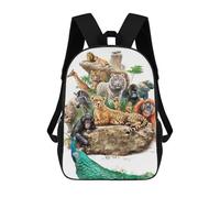 sinyumoney Sacs À Dos Pour Enfants Wild Zoo Animals Sac D'école Imprimé En 3D Pour Enfants, Sac À Dos De Voyage Tendance Pour Écoliers 17inch
