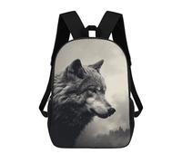 sinyumoney Sacs À Dos Pour Enfants Wolf Moon Night Sac D'école Sac À Dos Garçon Sac De Voyage Sac D'écolier Sac À Livres Et Fournitures Scolaires Sacs D'école 17inch