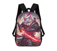 sinyumoney Sacs À Dos Pour Enfants Wolf Samurai with Red Sword Sac D'école Imprimé En 3D, Sac Tendance, Sac De Voyage Pour L'école Ou Les Voyages 17inch