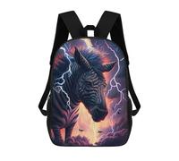 sinyumoney Sacs À Dos Pour Enfants Zebras in Lightning Storm Sac À Dos Scolaire, Cartable Pour Enfants, Sac De Voyage, Sac À Livres, Sac À Dos Imprimé En 3D Pour Garçons Et Filles 17inch