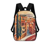 sinyumoney Sacs À Dos Rome Italy Minimalist Sac À Dos Scolaire Pour Enfants, Sac D'école Imprimé En 3D Pour Garçons, Élèves Du Primaire Et Du Collège 17inch