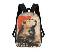 sinyumoney Sacs À Dos Scolaires Pour Enfants Abstract Bober Kurwa Beaver Graffiti Sac D'école Imprimé En 3D Pour Garçons, Élèves Du Primaire Et Du Collège 17inch