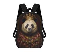 sinyumoney Sacs À Dos Scolaires Pour Enfants Anthropomorphic King Panda Sac D'école Imprimé En 3D Pour Garçons, Élèves Du Primaire Et Du Collège 17inch